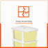 Stomo 6 Multi-Purpose Storage Organizer for Home and Office (Lemon)
